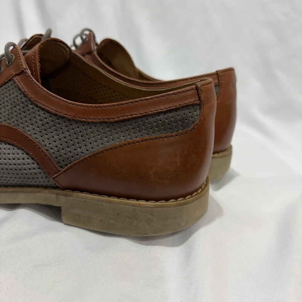 Johnston & Murphy Perforated Oxford‎ Shoes 10M Smart Casual Lightweight Corpcore
